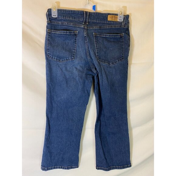 Levi’s WOMENS JEANS SIZE 12 STRETCH CROPPED CAPRIS Denim Large L - Picture 1 of 2